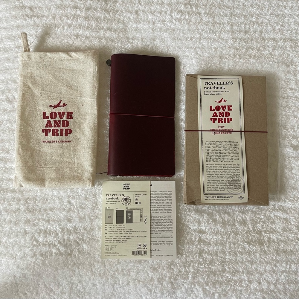 Traveler’s Notebook Love and Trip Leather Notebook